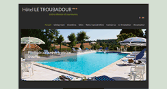 Desktop Screenshot of hotel-troubadour.com