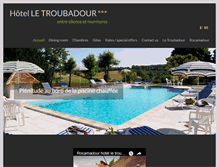 Tablet Screenshot of hotel-troubadour.com